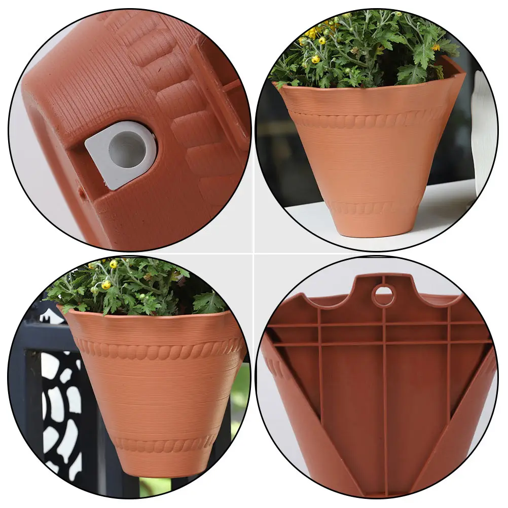 

Wall Plants Wall-mounted Resin Flower Pot Indoor Pots Cone Shape Hanging Flowerpot Vase