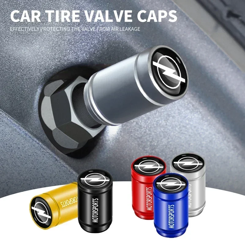 

Car Accessories 4Pcs Tire Valve Waterproof Dustproof Cap Cover For Opel Astra Insignia Mokka Zafira Corsa Vectra Antara Meriva