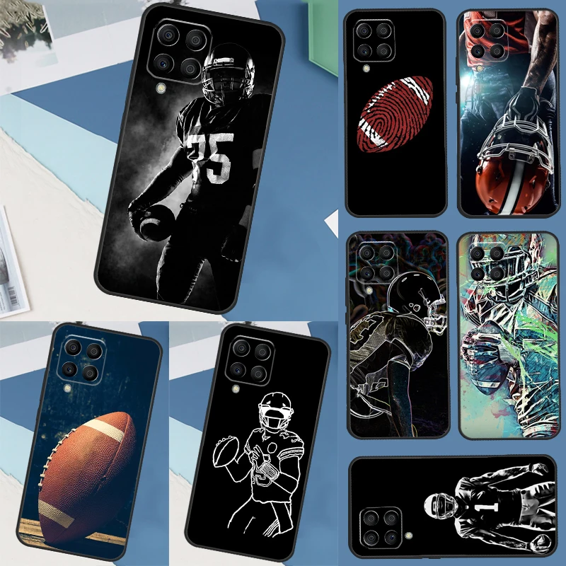 American football player sport Phone Case For Samsung Galaxy M13 M23 M33 M53 M11 M21 M31 M51 M14 M54 M30s M20 M12 M32 M52