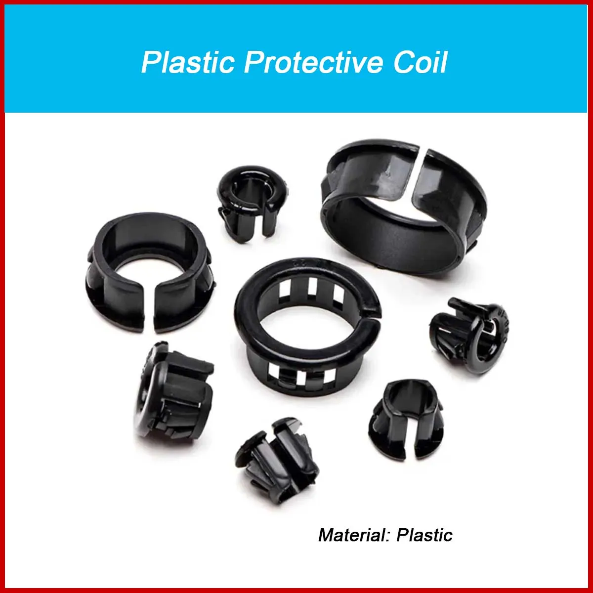 

Plastic Quick Installation Open Type Protective Coil Wire Buckle Type Open Hole Protective Sleeve