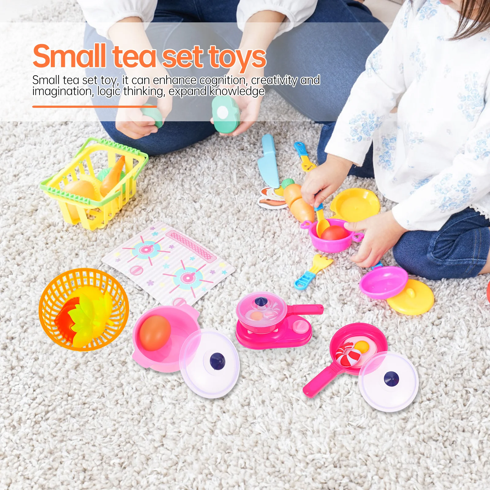 1Set Mini Pretend Tea Ware Realistic Imitation Play House Set Develop Creativity Expand Knowledge Tea Sets Toy