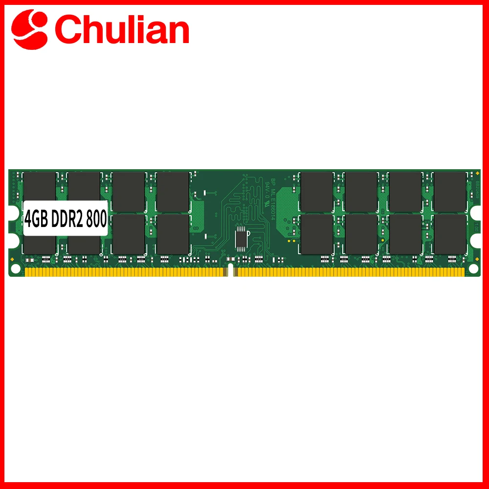 

For Desktop Computer Memoria Module PC Memory Ram PC6400 DDR2 800MHz 1.8V 240PIN 4GB DIMM Non-ECC For AMD CPU Not for Intel