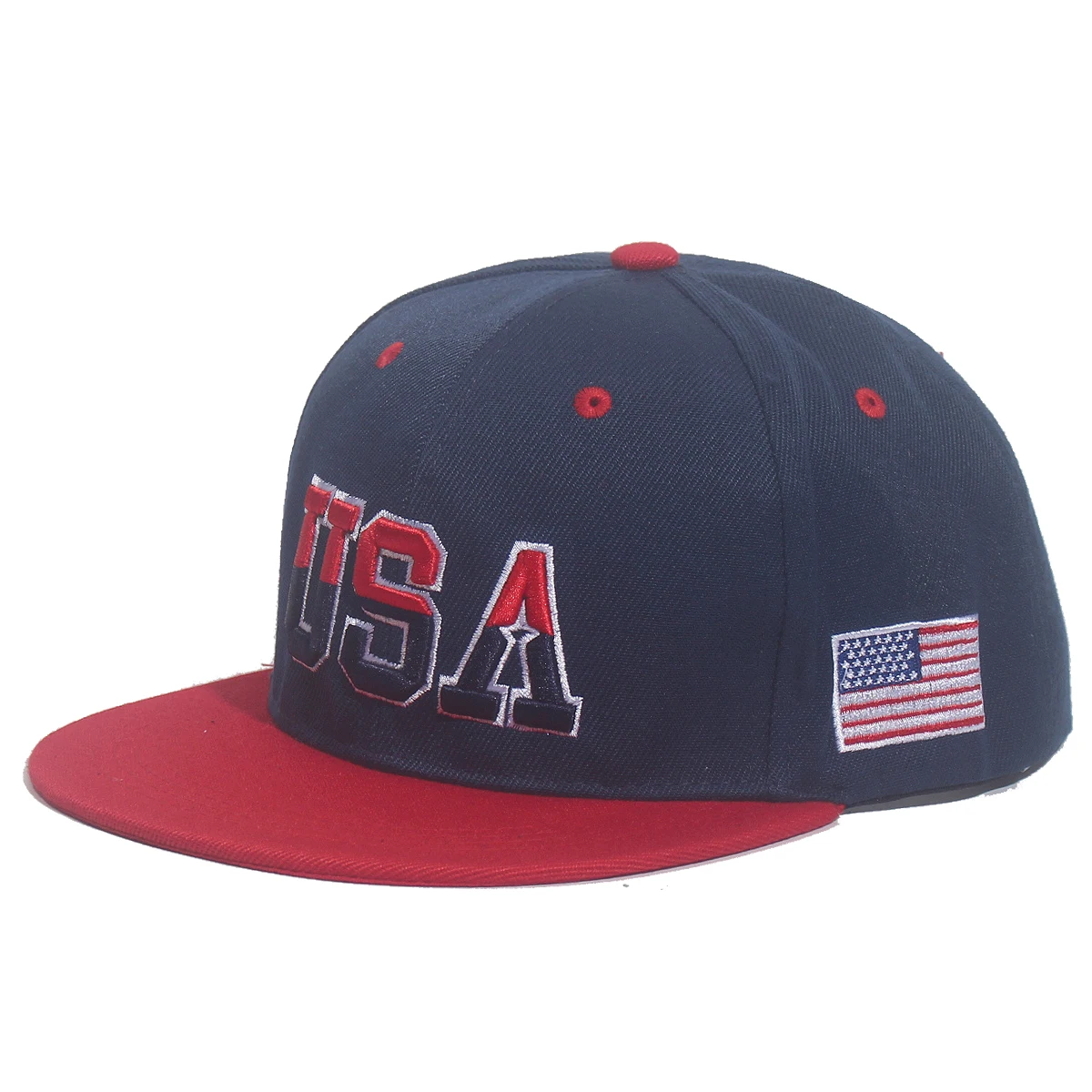 Modna czapka z daszkiem Fastball klasyczna haftowana flaga ameryki czapka z daszkiem dla mężczyzn czapka typu Snapback czapki hip-hopowe Unisex