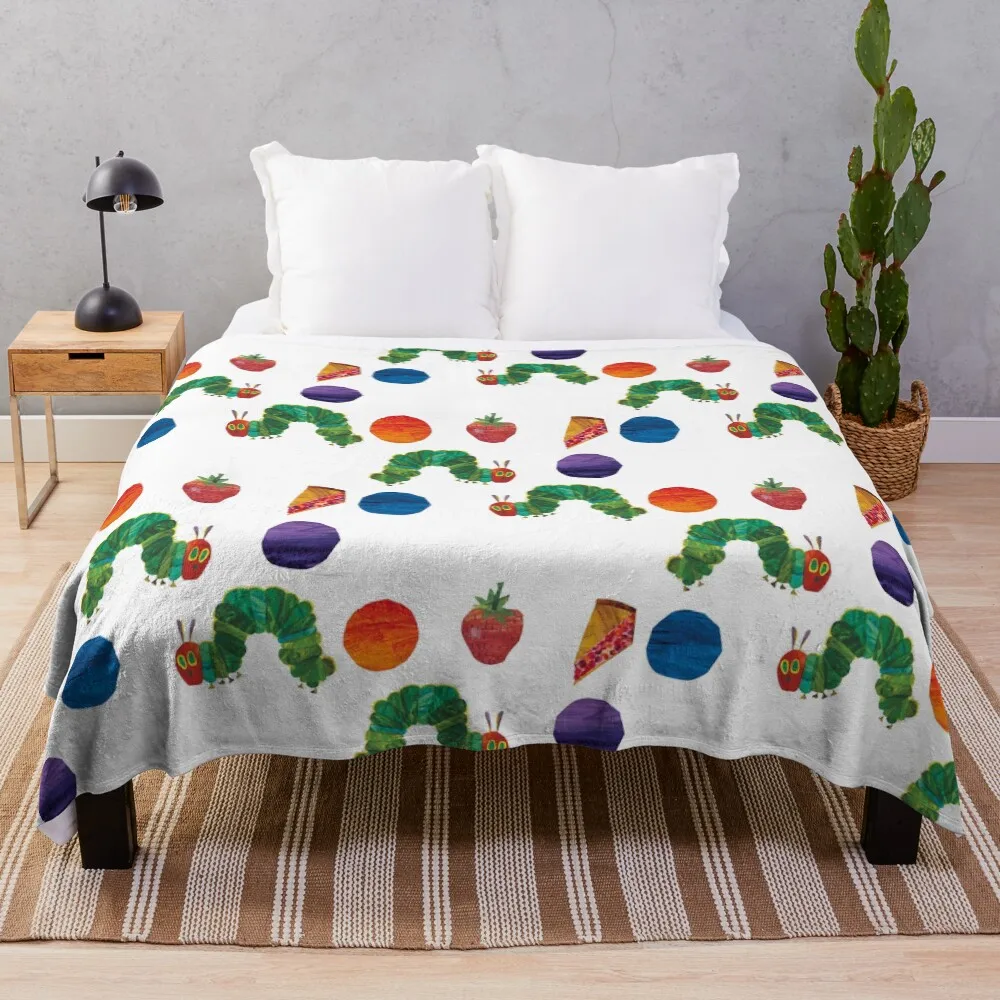

Best To Buy - hungry caterpillar Long T-Shirt Throw Blanket Stuffeds for babies warm winter Luxury Blankets