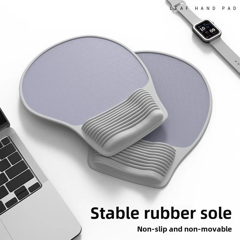 Mouse Pad with Wrist Rest Pad Ergonomic Anti-slip Silicone Base Gaming Accessories Support Computer Silicone Mouse Pad