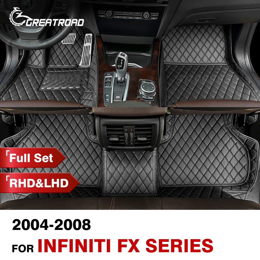 

Автомобильные коврики для Infiniti FX series 2004 2005 2006 2007 2008, индивидуальные автомобильные накладки на ножки, коврик, крышка, аксессуары для интерьера