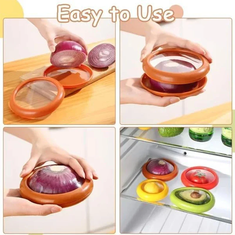 

Reusable Fruit And Vegetable Anti-oxidation Storage Box Refrigerator Storage Container Fruit Preservation Kitchen Gadget