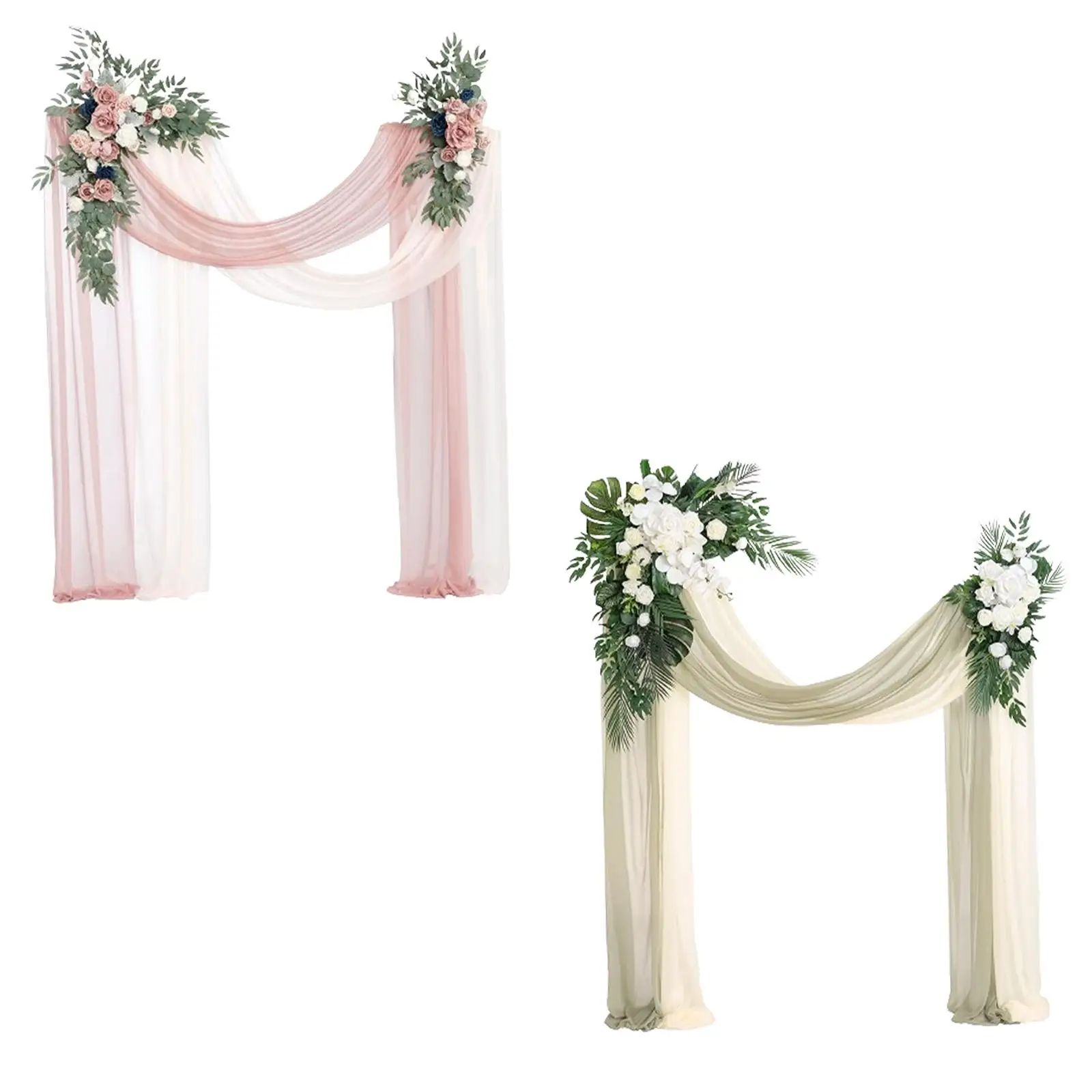 

Artificial Wedding,Arch Flowers Kit,Artificial Flower Swag Decorative Decor,Wedding Arch Rose Wreath for Table,Ceremony Party