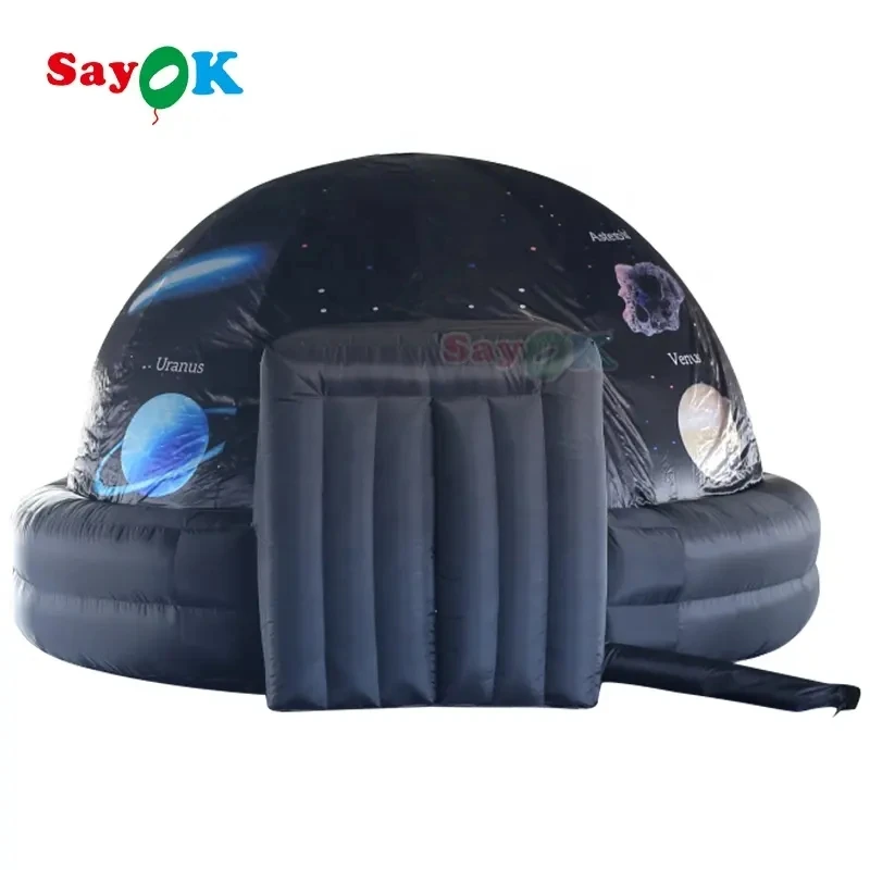 Inflatable Planetarium Projection Dome Tent Inflatable Dome Tent With Air Blower Pvc Floor Mat For School Cinema Education