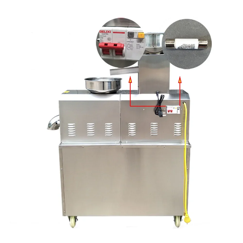 Macchina per la pressatura dell'olio di semi neri in acciaio inossidabile / Macchina per l'estrazione dell'olio di soia Macchina per la produzione di olio per le aziende