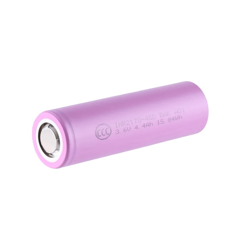 オリジナル BAK 21700 45D 3.6V 4500mAh テーブルレスバッテリー 60A 最大放電電流低抵抗 21700 セル充電式電池