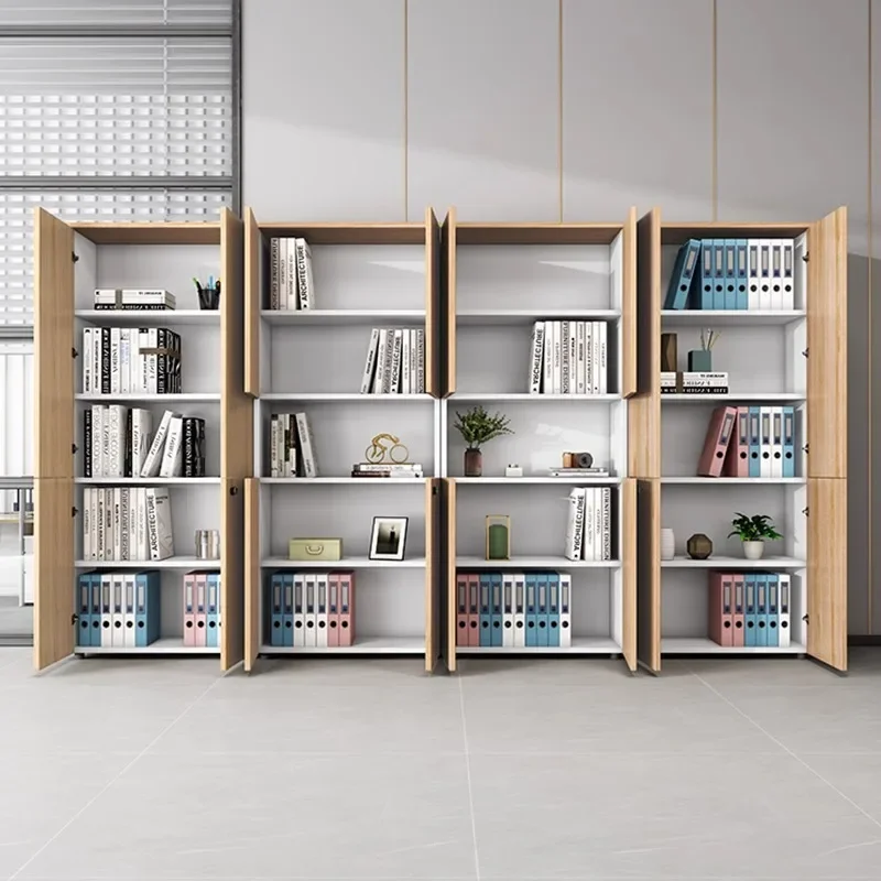 Classeurs, casiers de données, armoires de sécurité du sol au plafond en bois avec serrures, bureaux