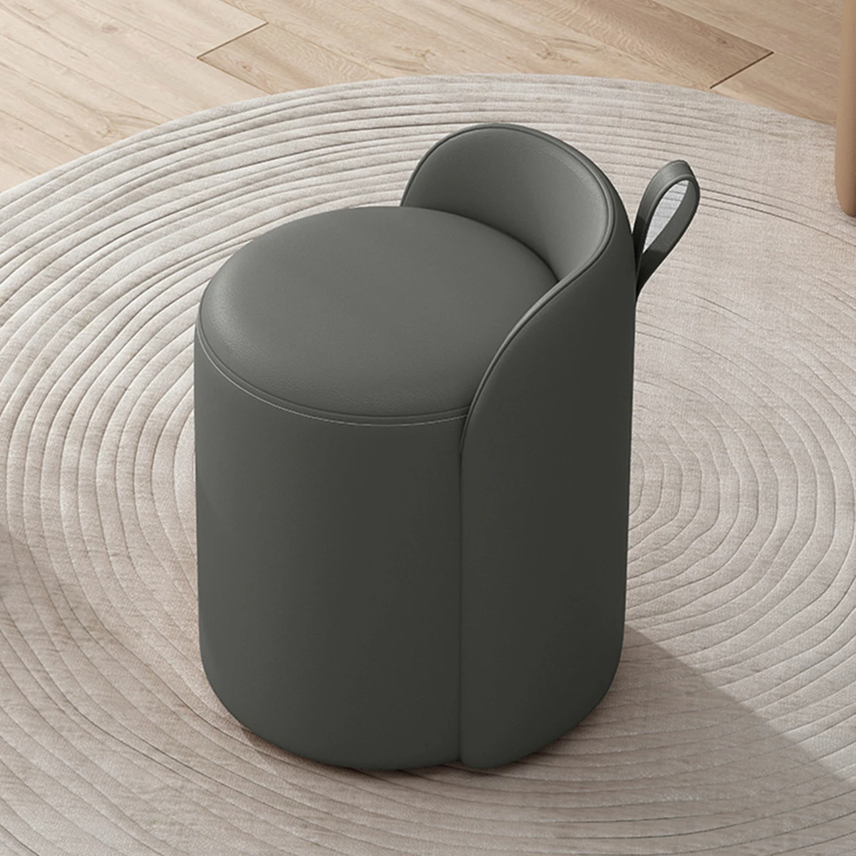 #￥Minimalist Style Living Room Chair  Modern Small LeisureChair Popular Cheap Stool WholesaleLight Luxury Leather Chair for Home