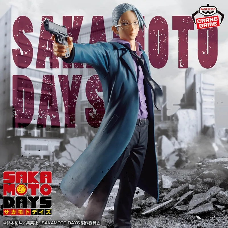 En Stock Bandai BANPRESTO Anime SAKAMOTO DAYS SAKAMOTO TARO FIGURE figura de acción 22CM juguetes de PVC para niños regalo de coleccionista