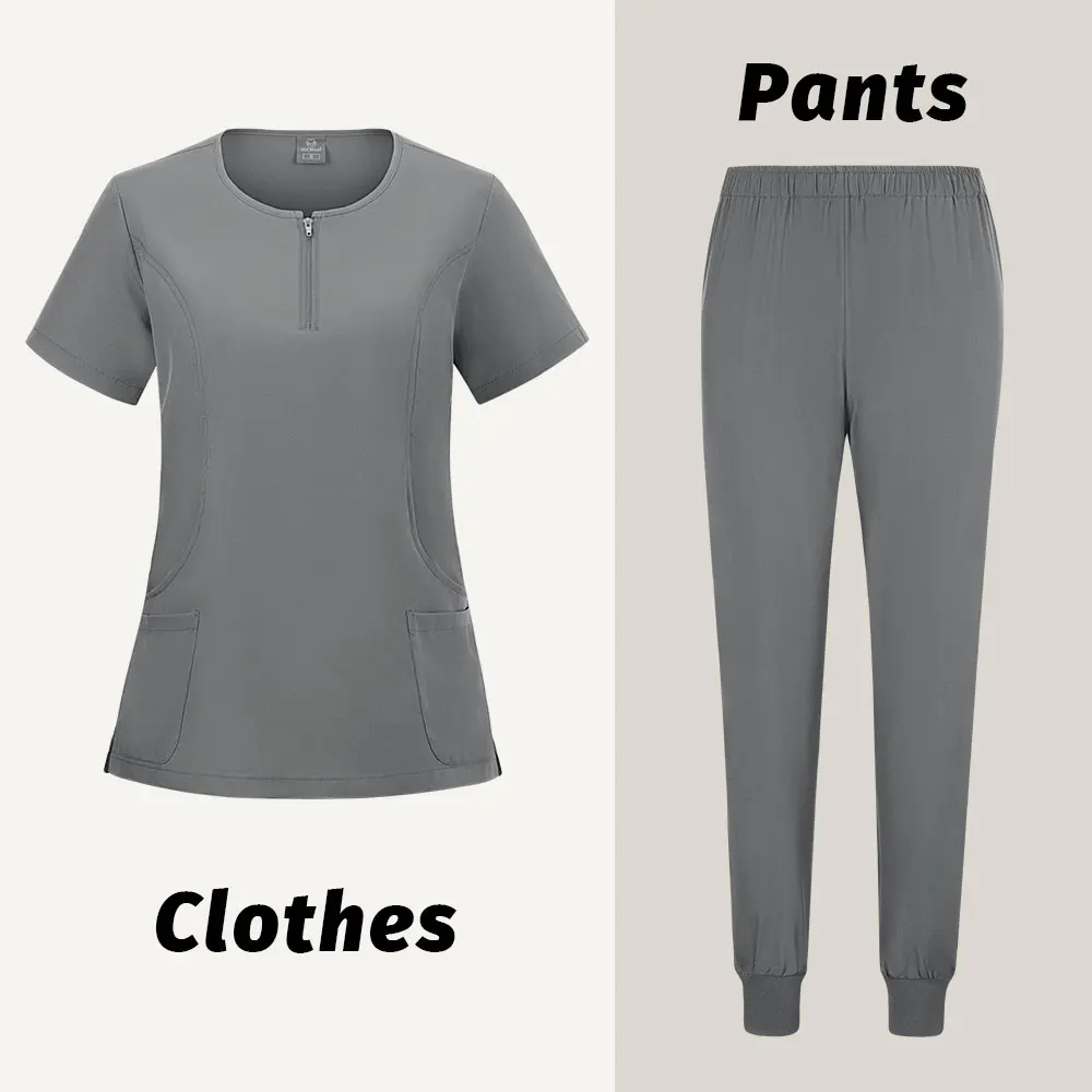 Ensembles de médecin et d'infirmière de clinique dentaire d'hôpital de grande taille, uniformes d'hôpital, Costume de chirurgien médical, vêtements de soins infirmiers pédiatriques, Costume de travail