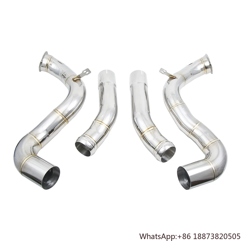 KYOSTAR Racing Downpipe Exhaust For 2015-2023 Mercedes Benz C63 C63S W205 V8 4.0TT M177 AMG Downpipes Test Pipe Lightweighting