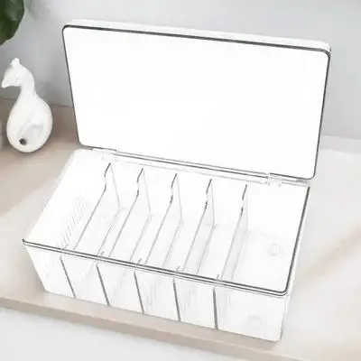 Wimpernverlängerung Werkzeuge Aufbewahrungsbox Acryl Make-up Organizer große Kapazität staubdicht Desktop-Halter für Werkzeuge
