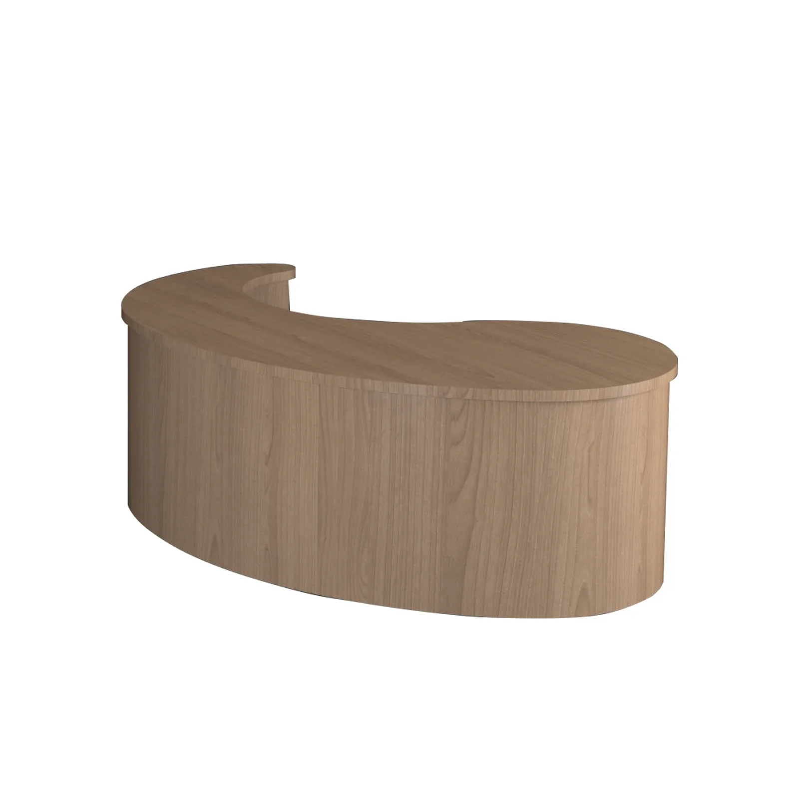 Special-shaped reception front desk log color arc checkout page