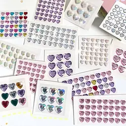 Students Phone Laptop Hand Account DIY Children Toys 3D Crystal Diamond Sticker Love Heart Rhinestone Bling Decorative Sticker