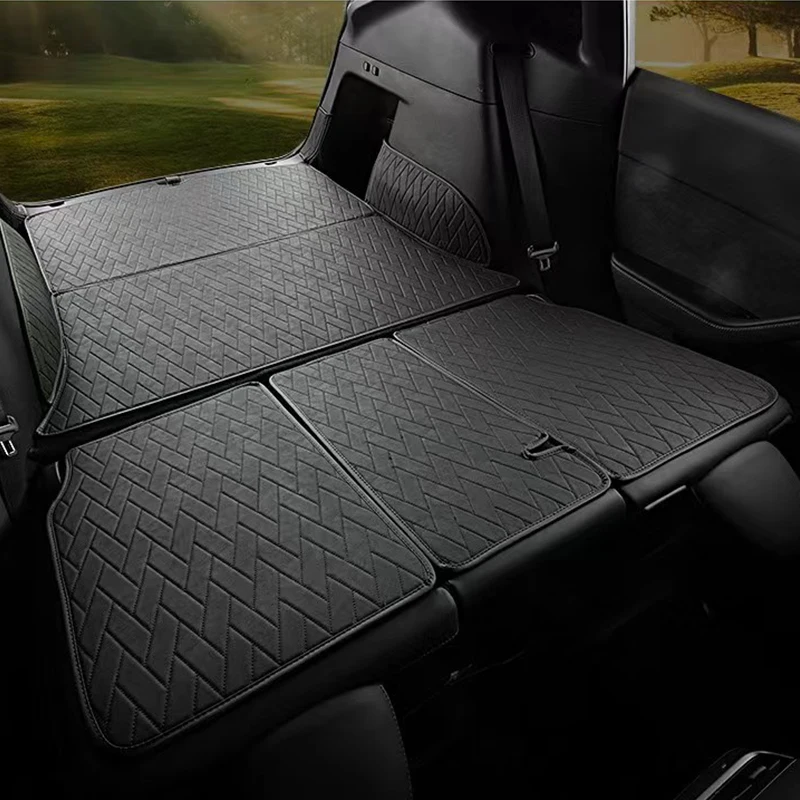 Leather Trunk Mats Fully Surrounded Waterproof Non-Slip Liner Custom Floor mat for Tesla Model Y 2017 to 2023 Car Accessories