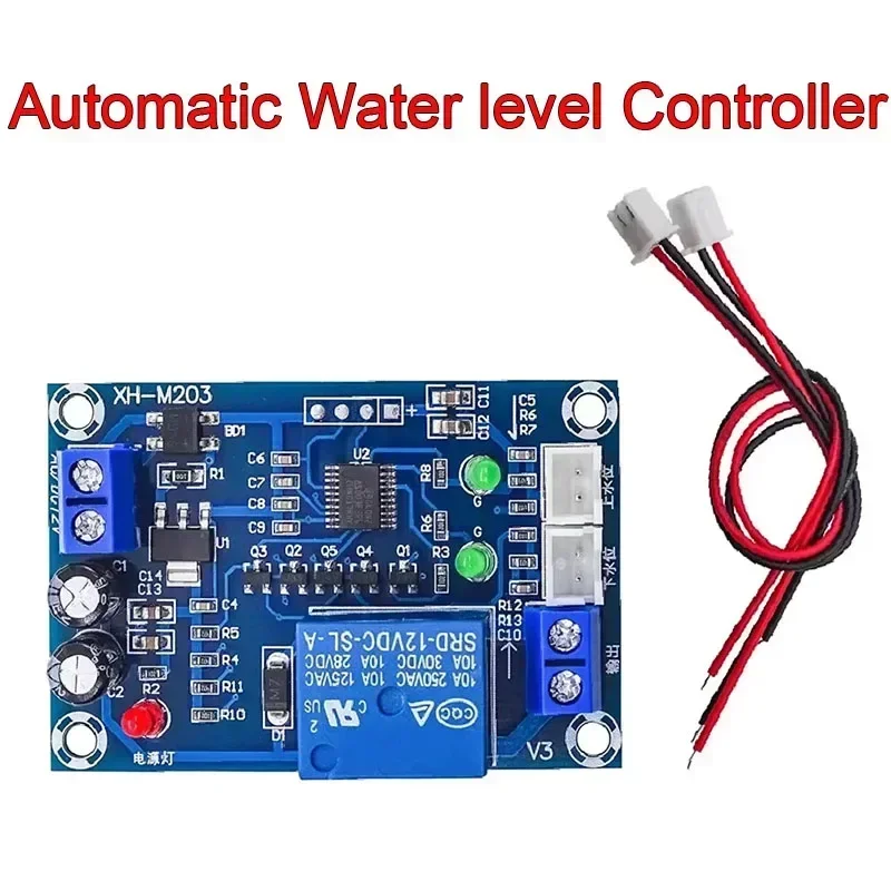 XH-M203 DC 12V Automatic Water level Controller Switch level Water Pump Controller Relay For Motor Fish tank Waterhouse Irriga