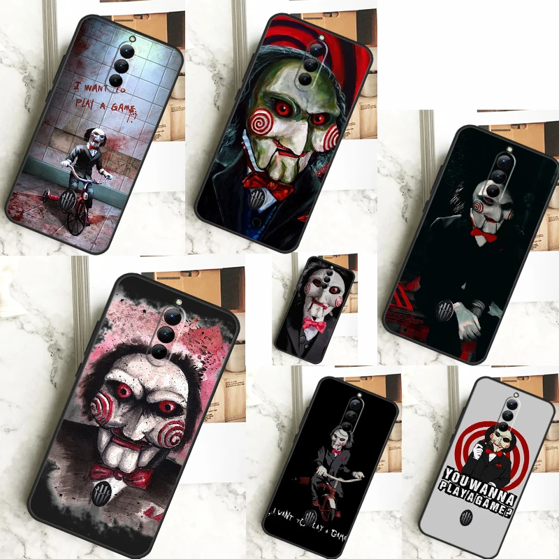 Saw Jigsaw Puppet Case For ZTE Nubia Red Magic 9 Pro Plus RedMagic 8 8S Pro Plus 6 7 6S 7S Pro 5G 5S 6R Cover