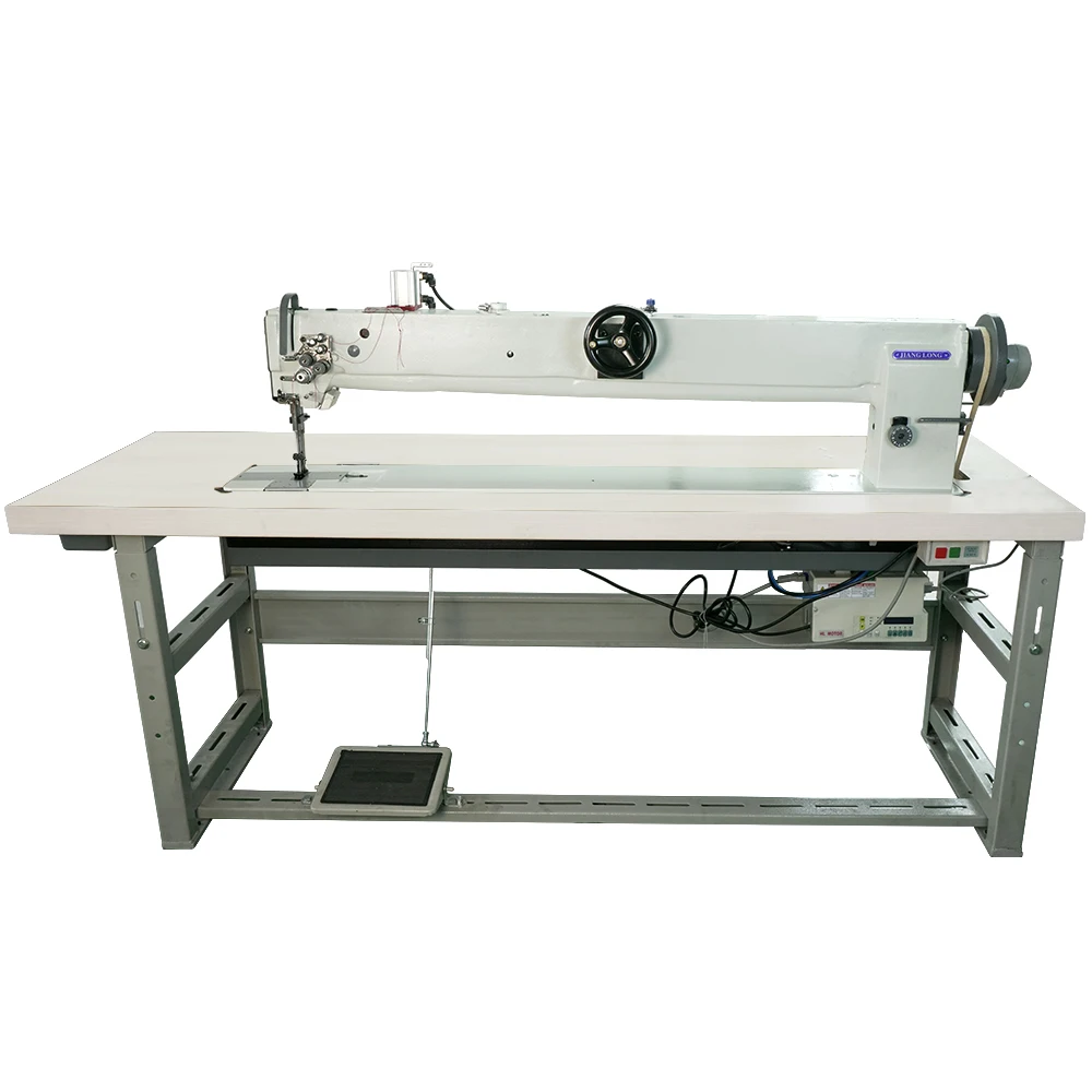 

6620 Top and Bottom Walking Foot and Needle Feed Lockstitch Long Arm Flat Bed Industrial Sewing Machine Dual Feed