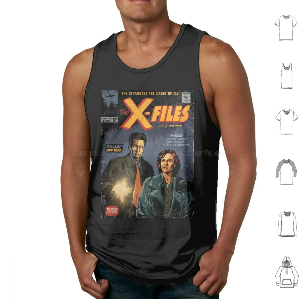 The X-Files : Mulder And Scully Tank Tops Vest Sleeveless X Files Mulder Scully Akte X Dana Scully Fbi David Duchovny Gillian