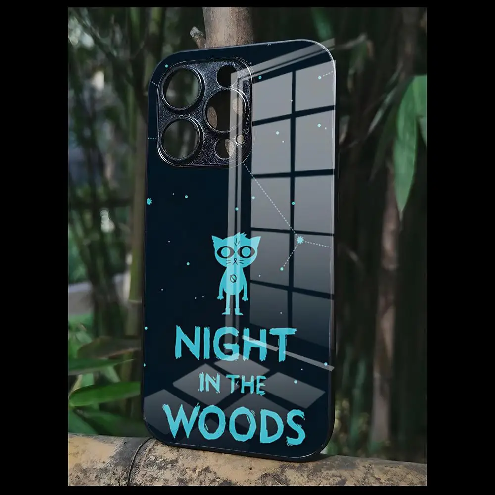Night In The Woods For OPPO A 55 54 One Plus 8T 92s A93s A94 95 8 9 7 Pro FindX3 X5PRO RENO4 RENO7 Reno4se 5F 6Z Glass Cover