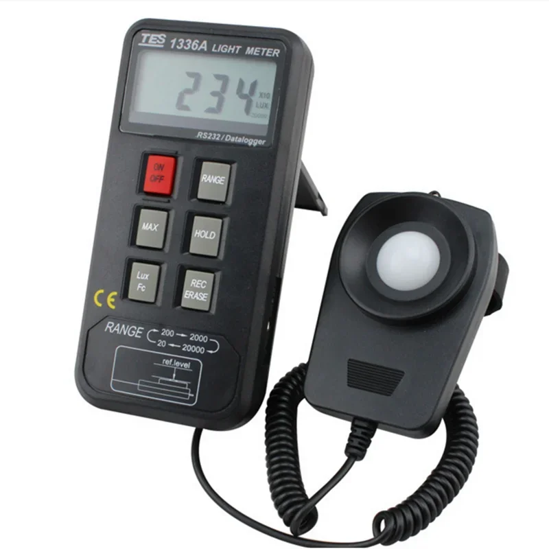 TES-1336A Digital Illuminance Meter Photometer Light Meter Luminance Meter