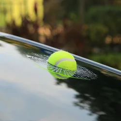 Funny 3D Elf Ball Car Window Decals - Creative Tennis-Themed Glass Stickers For Vehicle Exterior