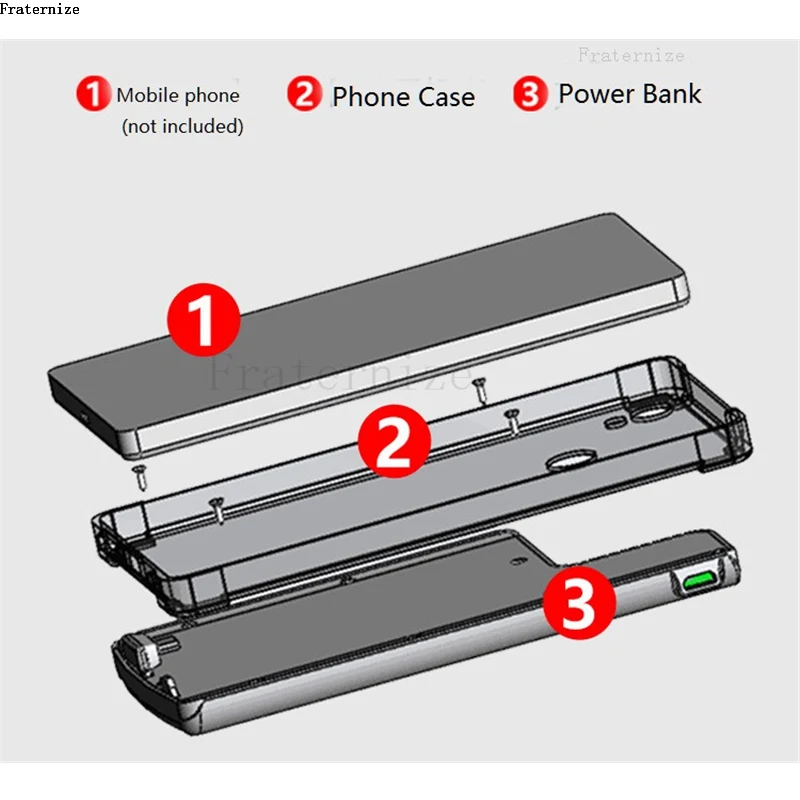 charging case For Huawei Y8P 2020 Y9 Prime P Smart S Z power bank Battery charger cases ForHuawei Honor 9X Enjoy 10 Plus 10s 10e