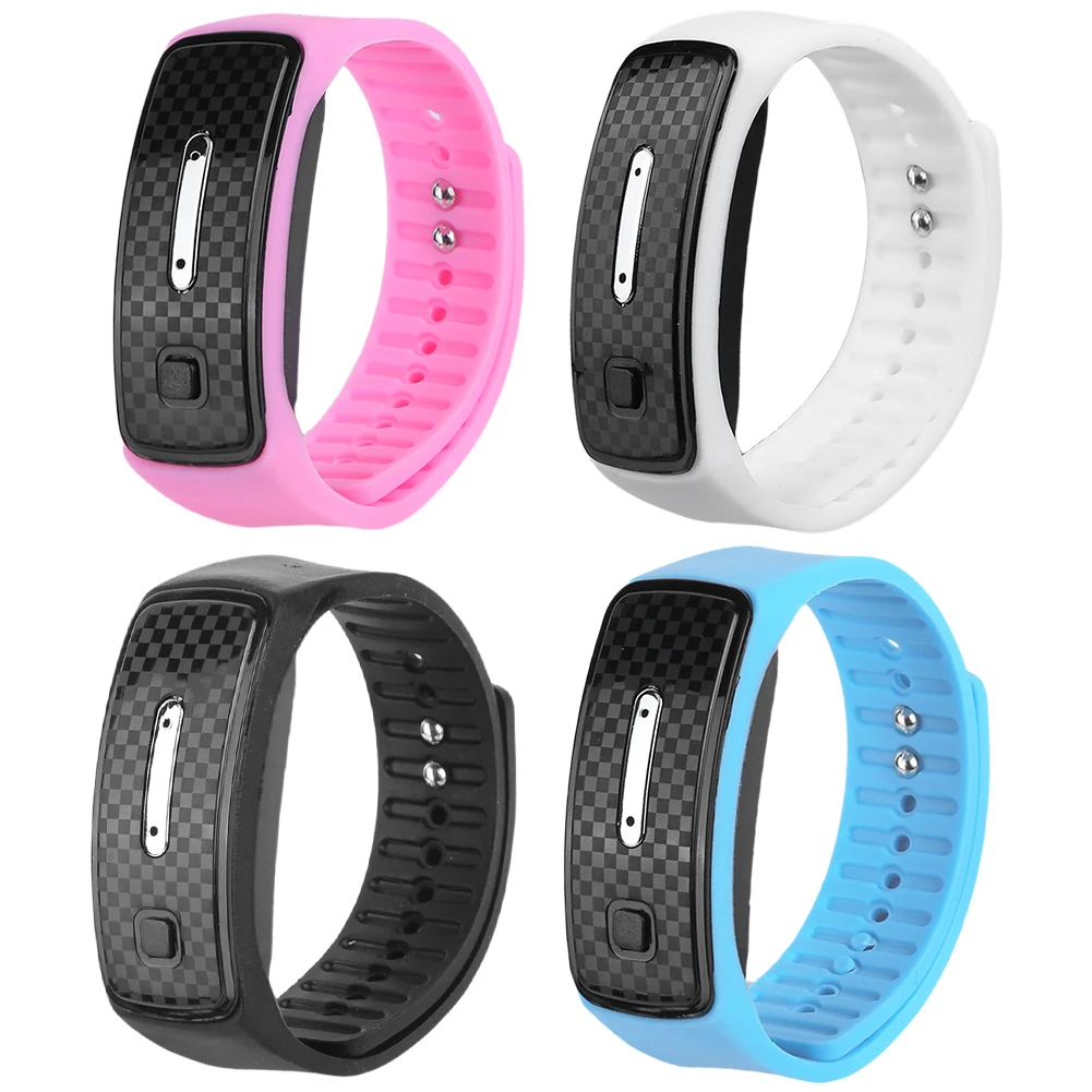Ultrasonic Mosquito Bracelet Silicone Electronic Mosquito Repeller Anti-mosquito Bracelet Watch for Outdoor Activity