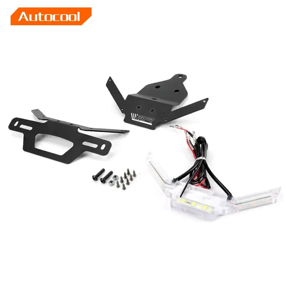 450SR 450SS 450NK Motorcycle License Plate Holder Turn Signal LED Light For CFMOTO 450 SR SS 250 SRS Tail Tidy Fender Eliminator