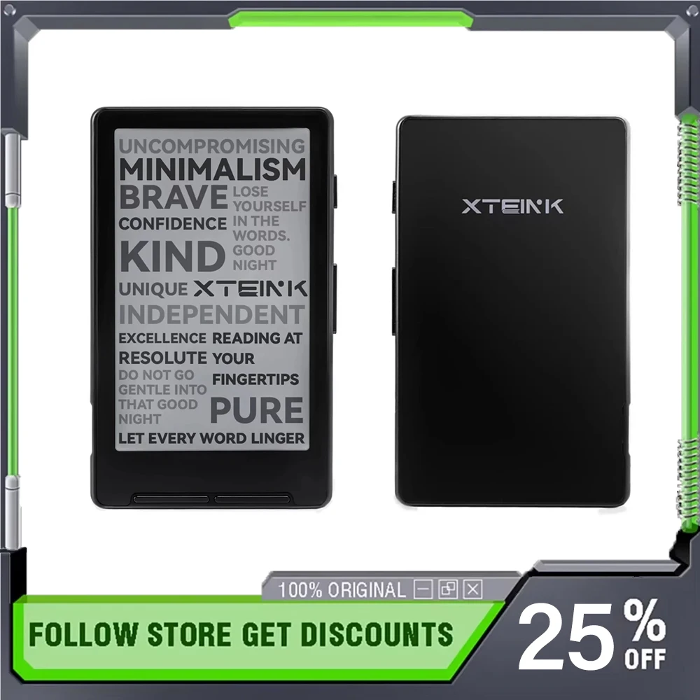 XTEINK X4 Classic Reader Global Version 68g 4.9mm Thickness 220 PPI 920mAh Battery Life Eye Protection Ink Screen Reader