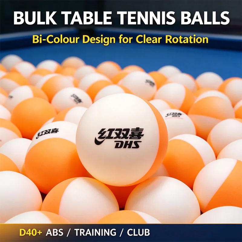 10Pcs DHS Table Tennis Balls Bl Clor D40+ ABS New Material Table Tennis Balls More Visible Rotation for Training CTTA Approved