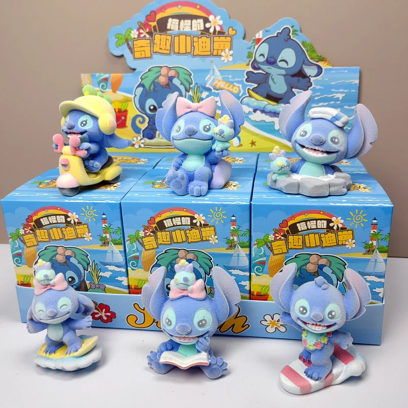 

Cute Stitch Blind Box Anime Peripheral Figures Desktop Decoration Boy Birthday Gift Surprise Toy Plush Blind Box