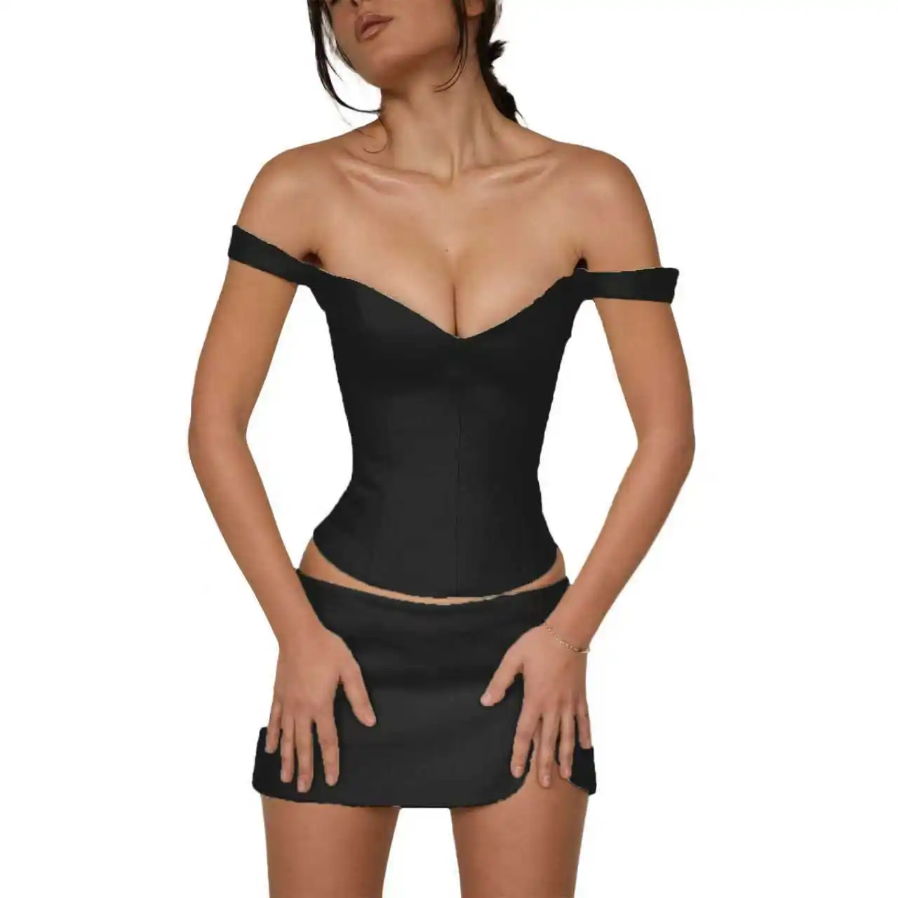 

2026 New Women's Slim Fit Tummy Control Cotton Camisole Tie Strap Wrap Chest Basic Top