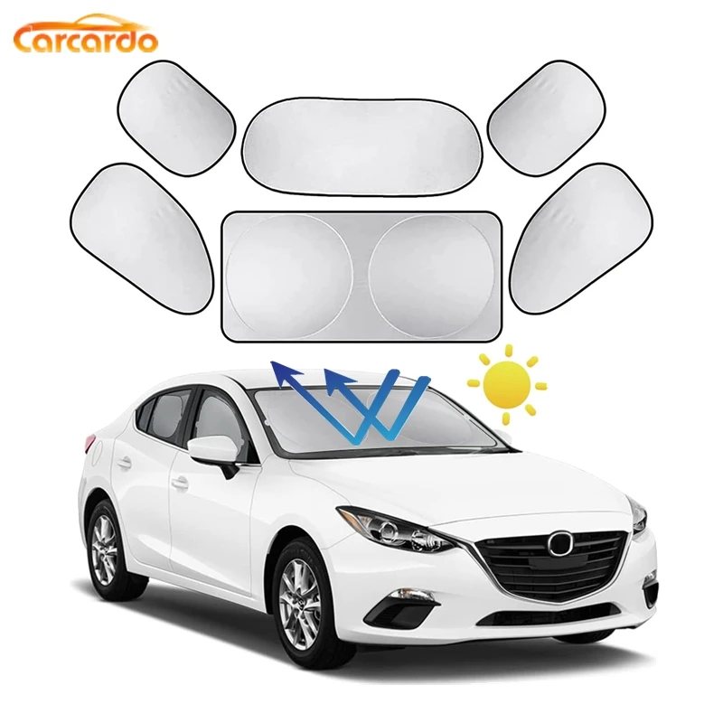 

Car Sun Shade Foldable Car Window Sunshade Cover Sun Protector Visor Sunshade Car Curtain Auto Accessories For Sedans SUV Truck