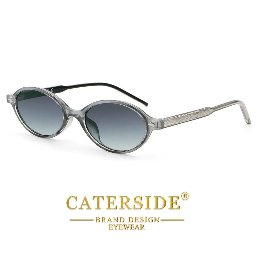 CATERSID Retro Damen Punk Sonnenbrille Hochwertige PC Ovale Kleine Rahmen Sonnenbrille Herren Outdoor Street Hip Hop Brille UV400 – Detail 10