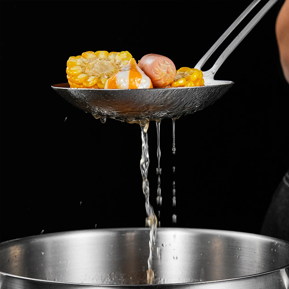 

304 Stainless Steel Mesh Filter Spoon Strainer Kitchen Tool Hot Pot Noodle Utensil Rustproof Sieve