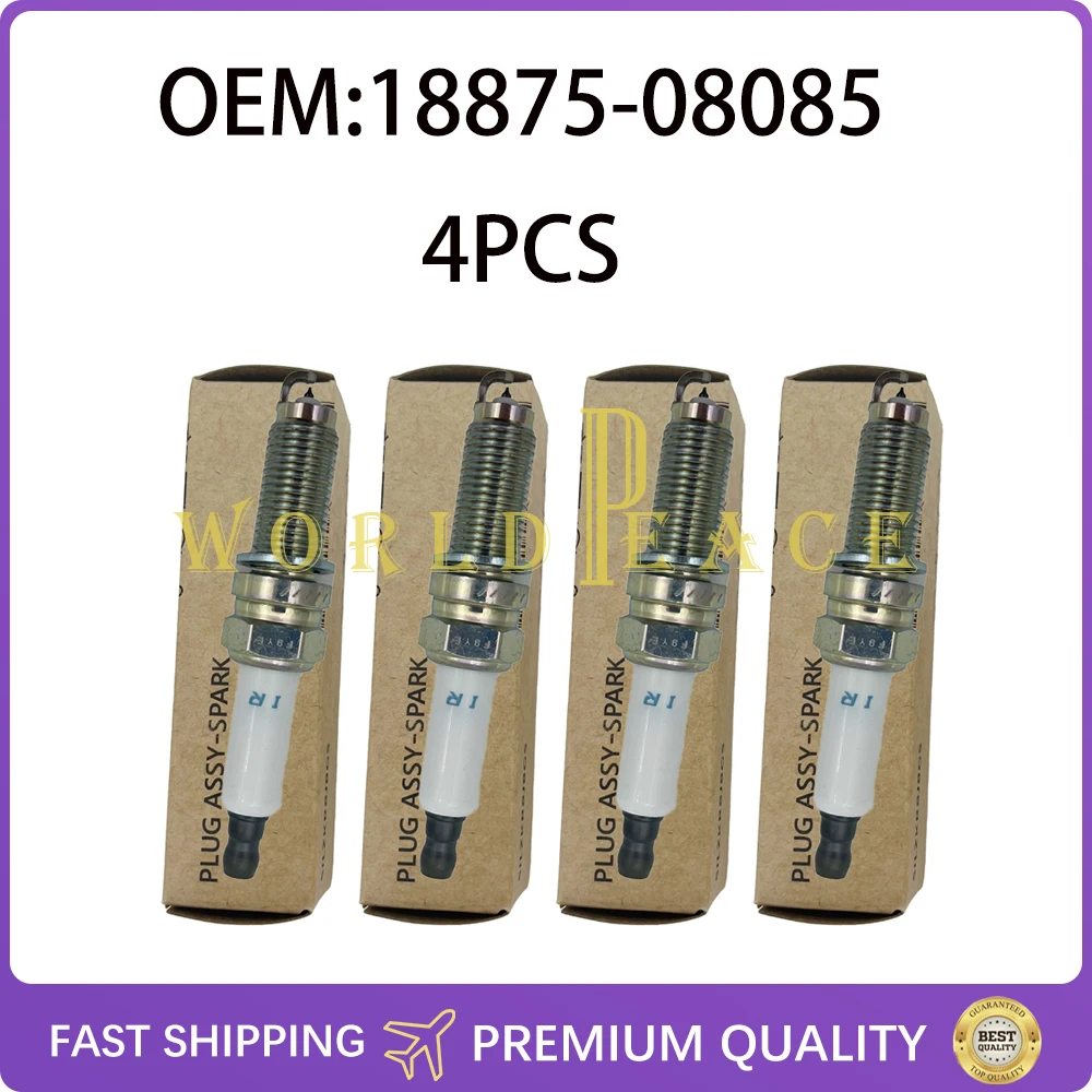 

4 Pcs SPARK PLUG ASSY 18875-08085 for HYUNDAI AVANTE KIA K5 20 1887508085