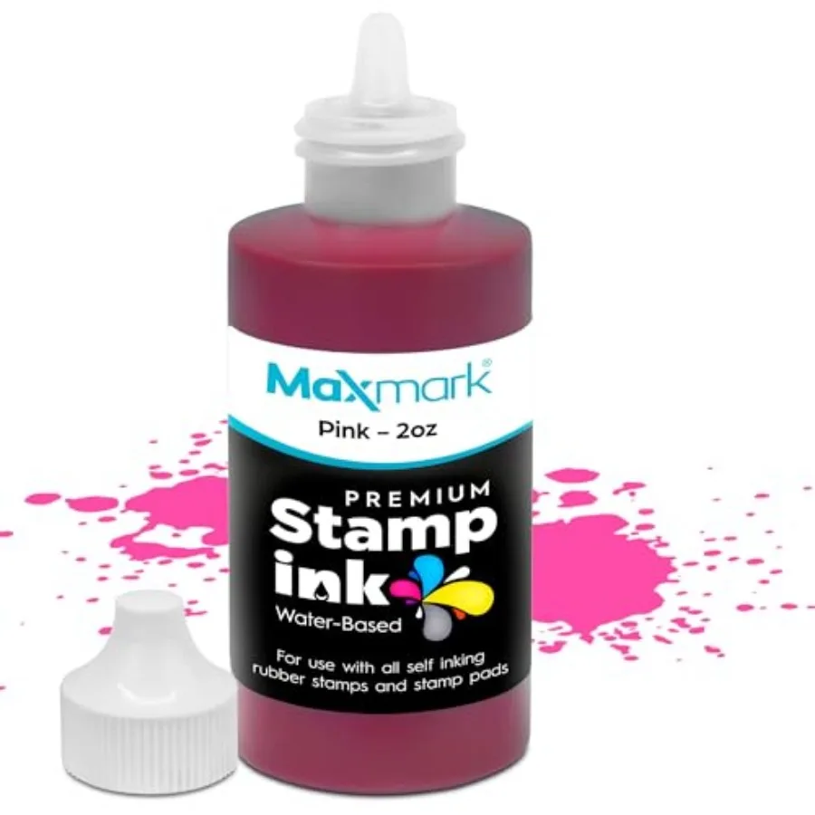 

Premium Refill Ink with Control Tip Bottle for Self-Inking Stamps, Color - 2 oz