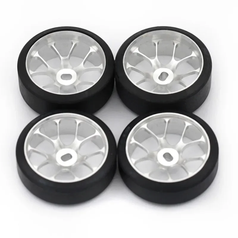 2.5/5.5 Degrees Hard Plastic Drift Tires Metal Wheel Rim for Wltoys 284131 K969 K989 Kyosho Mini-Z 1/28 RC Car Upgrade Parts