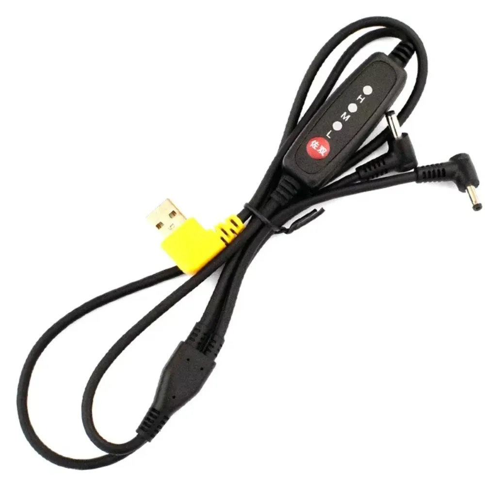

5V three line connection cable for summer cooling air conditioning clothing fan clothes accessories USB adjusting gear line