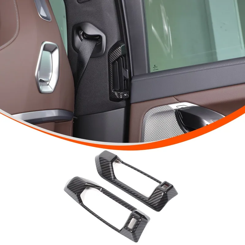 

ABS Carbon Fiber Automotive interior trim B-pillar air vent frame for 2023+ BMW 7 Series G70 Car Accessories