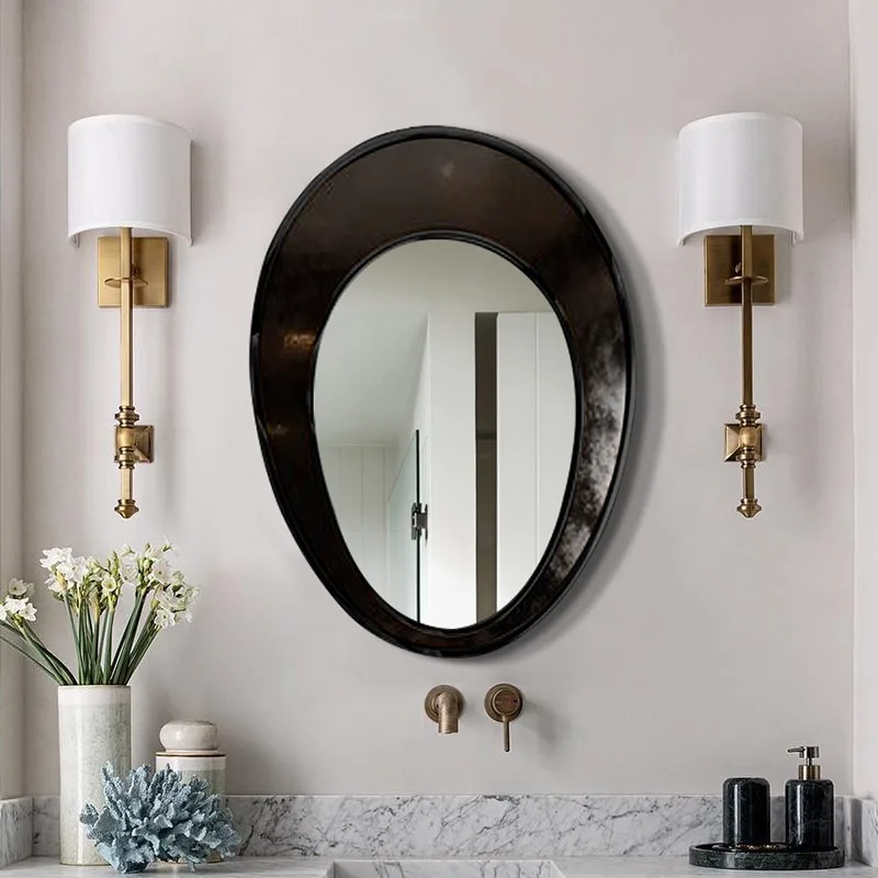 European bathroom bathroom mirror bedroom vanity makeup mirror wall mounted smart mirror