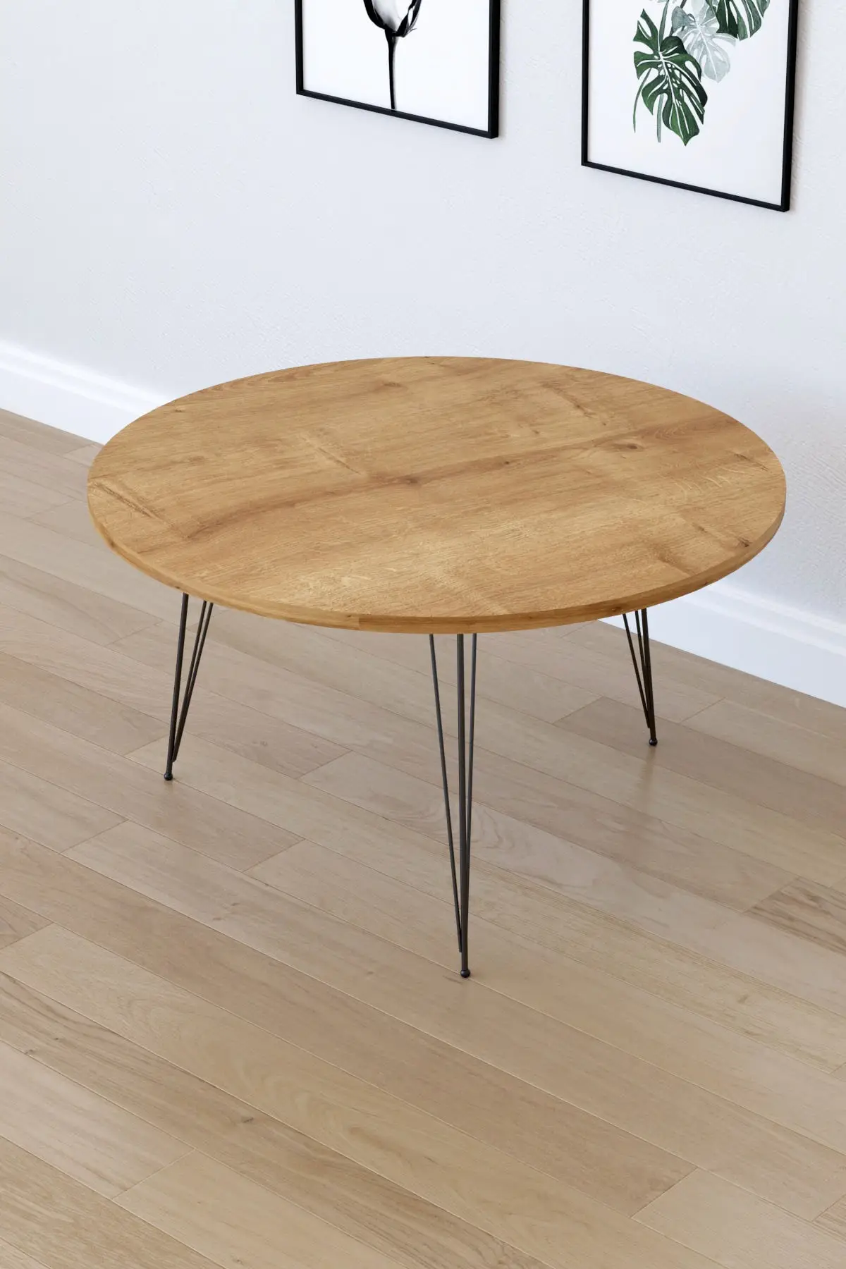 Table basse moyenne en bois de chêne, Table centrale