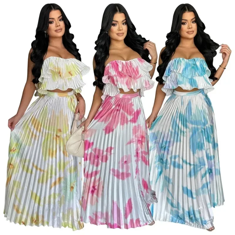 

2 Piece Skirt Sets African Dresses For Women Nigeria Turkey Africa Clothes Office Lady Dress Dashiki Ladies Ankara Female Dress