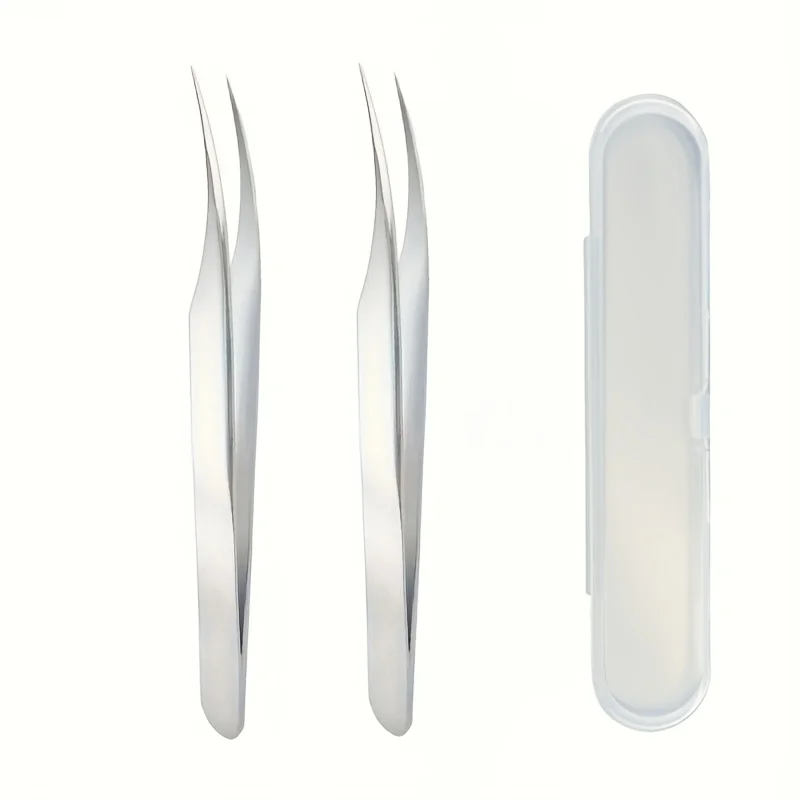 Roestvrijstalen precisie-wimperpincet, gespecialiseerde pincet voor wimperverlenging, pincet voor het verwijderen van acne en mee-eters